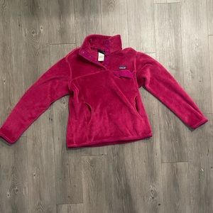 Patagonia Women’s Re-Tool Snap-T Fleece Pullover Bundle in Cream & Magenta